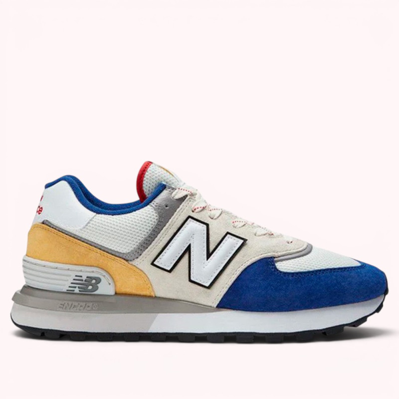 Кроссовки New Balance 574 Legacy White Blue Yellow