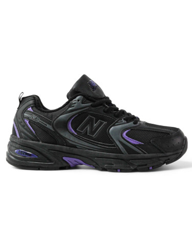 New Balance 530 Black Purple Winter With FUR