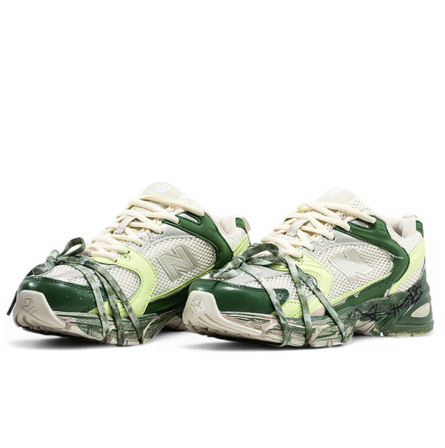 New Balance 530 Custom Beige Green