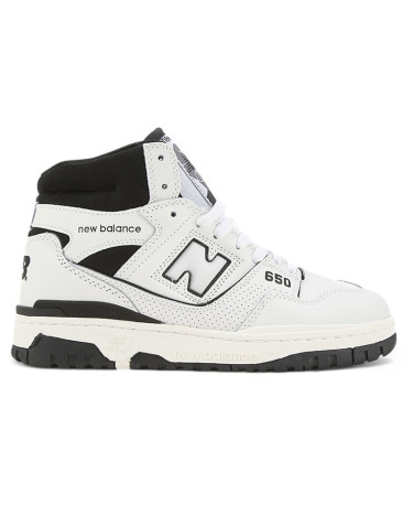 New Balance 650 High White Black Winter With FUR