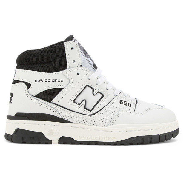 New Balance 650 High White Black Winter С МЕХОМ