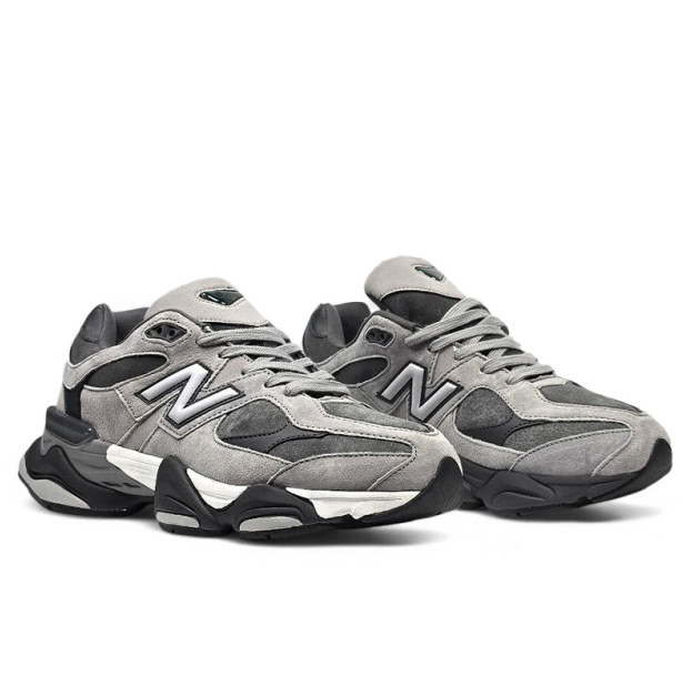 New Balance 9060 Gray Black Two WITH FUR