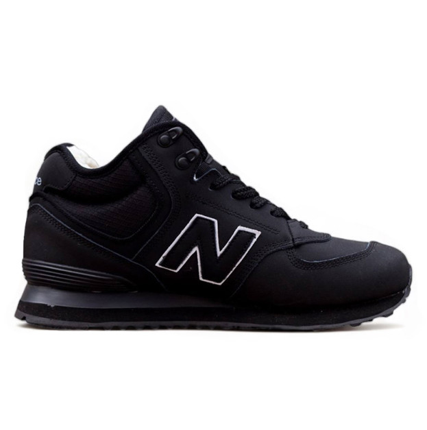 New Balance 574 Black Winter С МЕХОМ