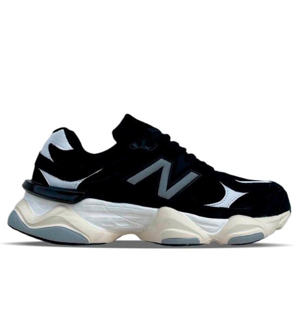 New Balance 9060 Black White Winter С МЕХОМ