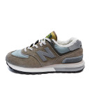 New Balance x Stone Island 574 Legacy Steel Blue Winter С МЕХОМ