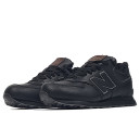 New Balance 574 Black Leather Winter С МЕХОМ
