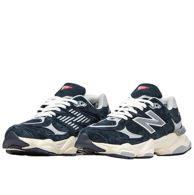 New Balance 9060 Blue Silver Winter с Мехом